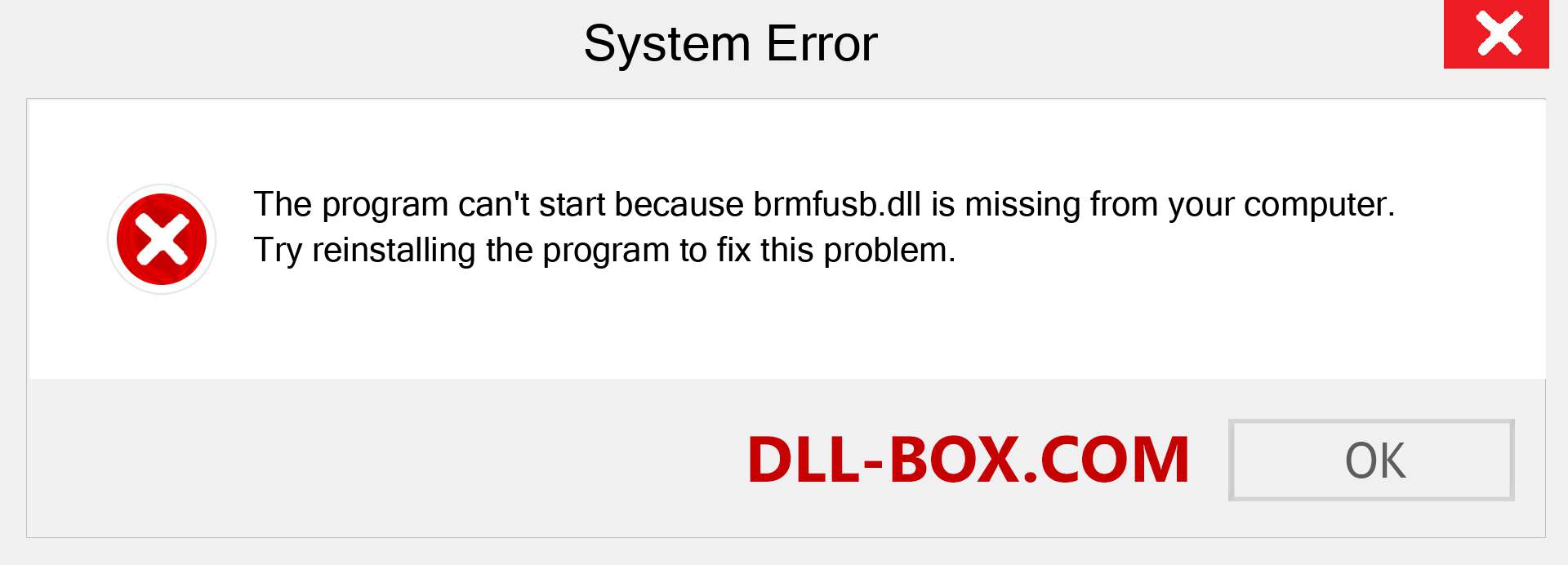  brmfusb.dll file is missing?. Download for Windows 7, 8, 10 - Fix  brmfusb dll Missing Error on Windows, photos, images